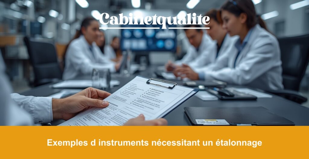 Exemples d instruments nécessitant un étalonnage