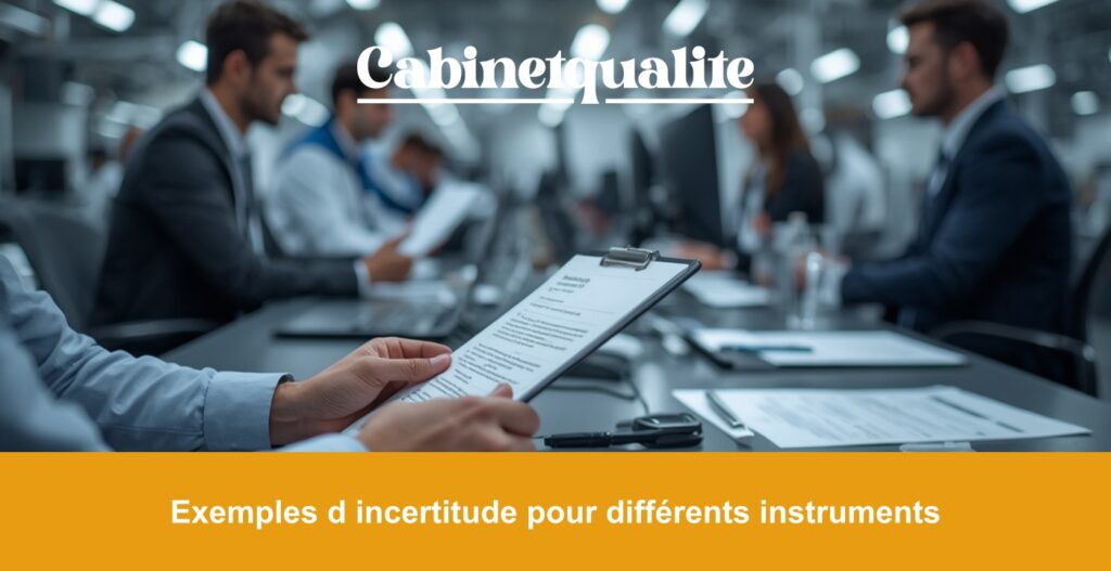 Exemples d incertitude pour différents instruments