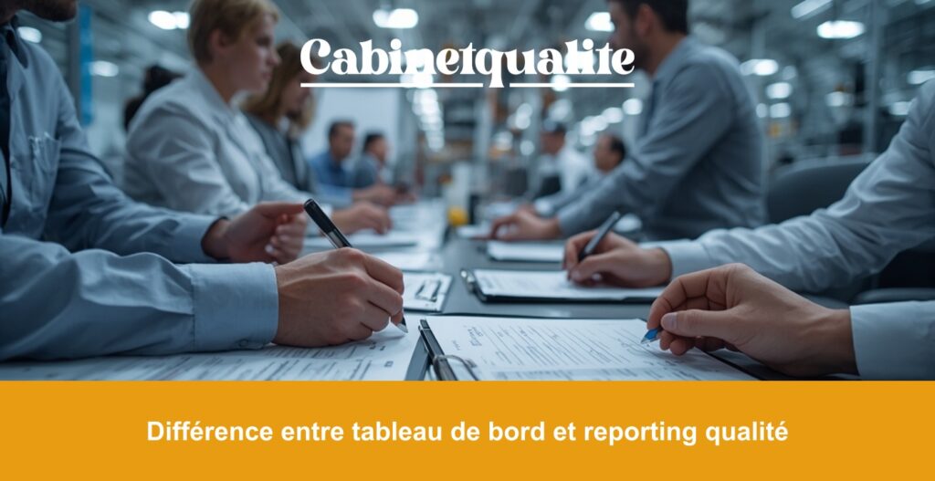 Différence entre tableau de bord et reporting qualité