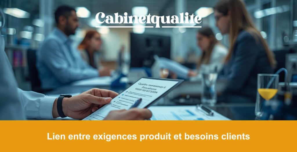 Lien entre exigences produit et besoins clients