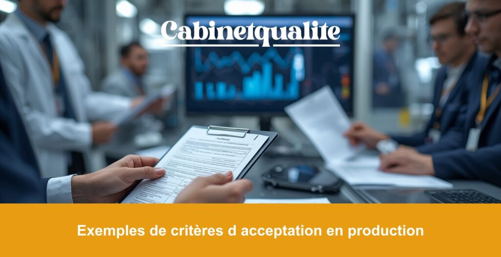 Exemples de critères d acceptation en production