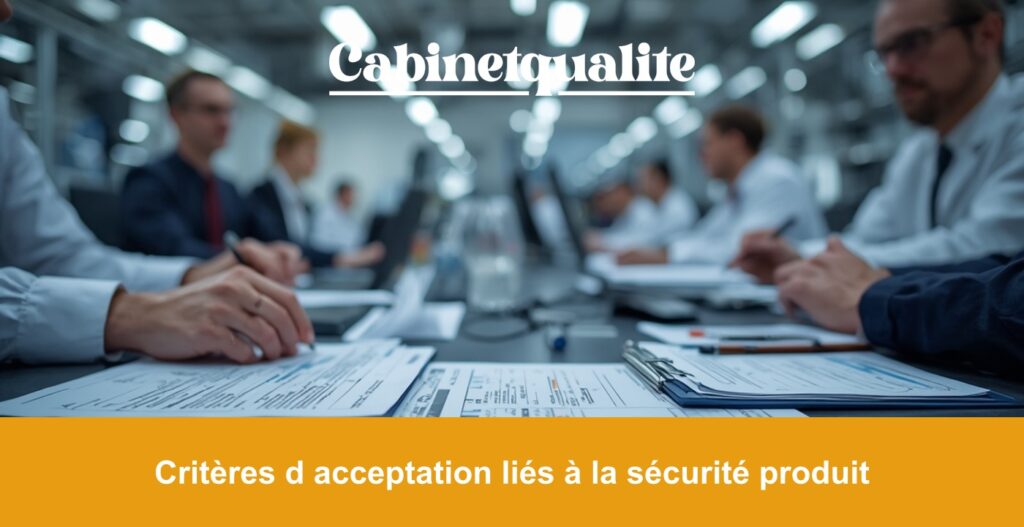 Critères d acceptation liés à la sécurité produit