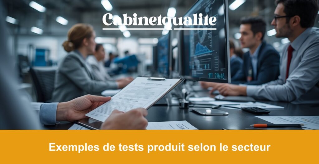 Exemples de tests produit selon le secteur