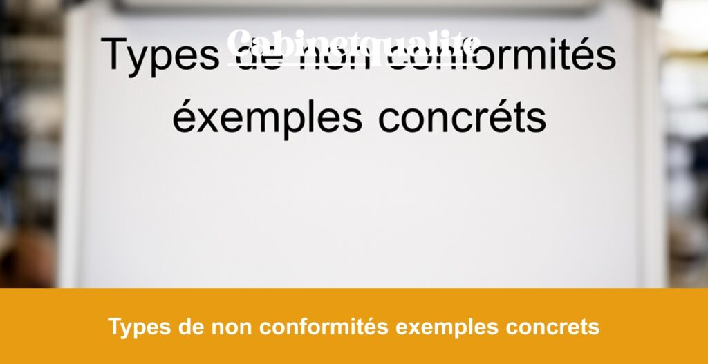 Types de non conformités exemples concrets