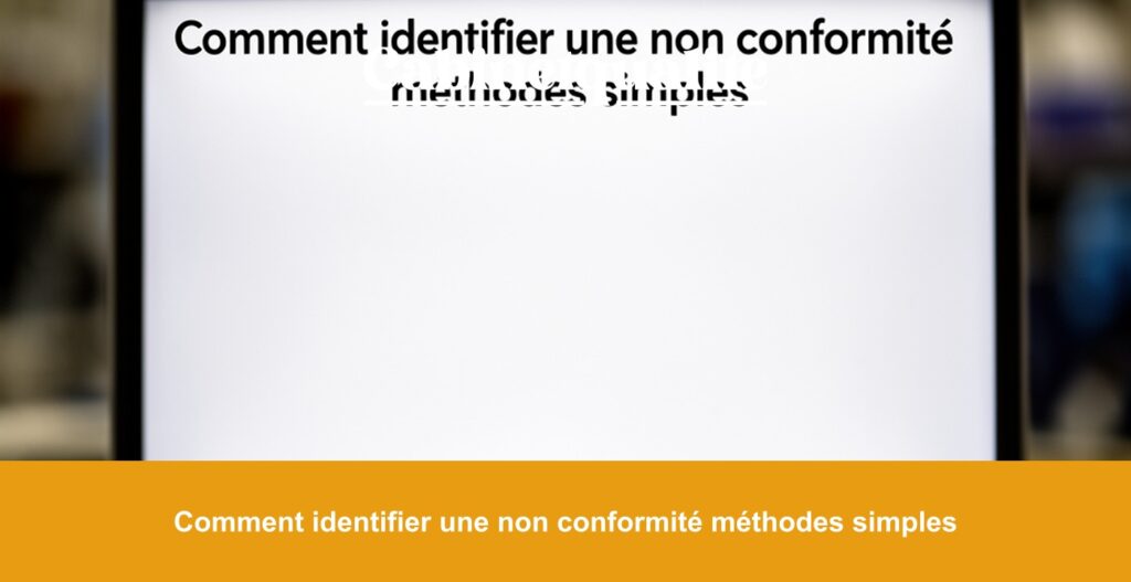 Comment identifier une non conformité méthodes simples
