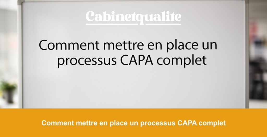 Comment mettre en place un processus CAPA complet