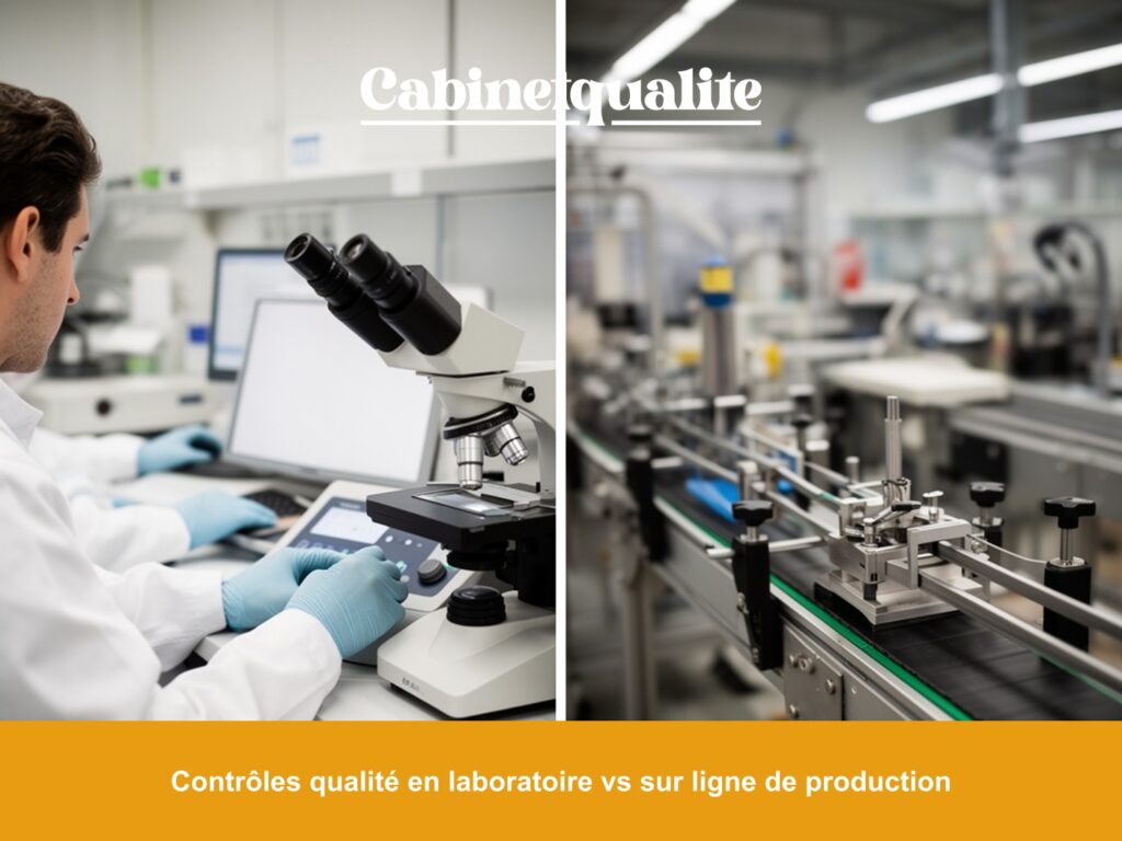 Contrôles qualité en laboratoire vs sur ligne de production