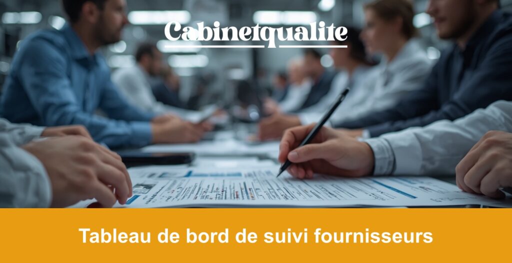 Tableau de bord de suivi fournisseurs