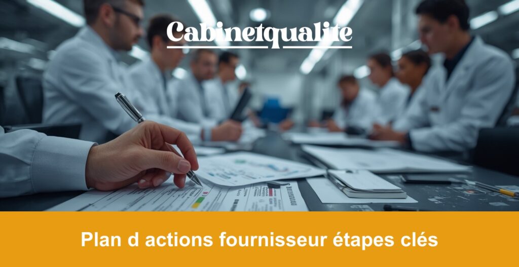 Plan d actions fournisseur étapes clés