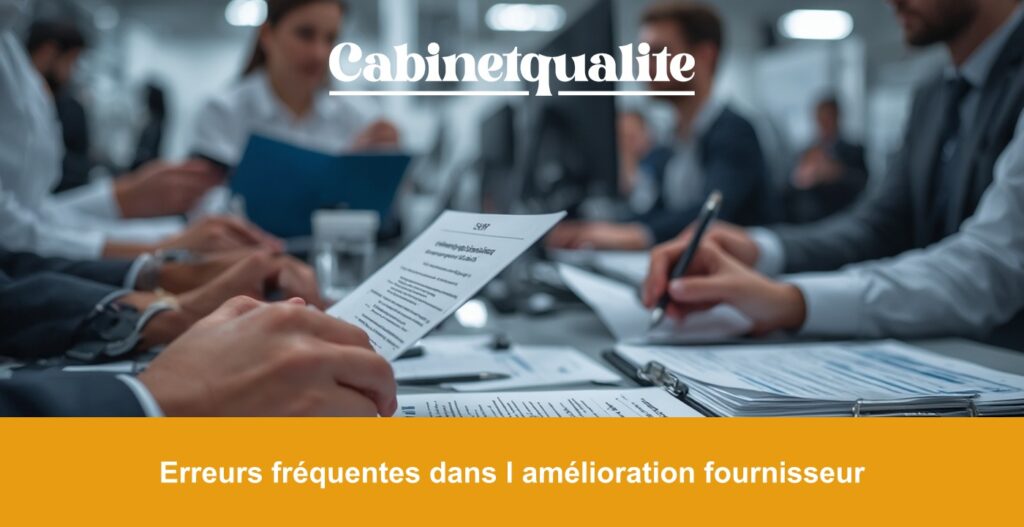 Erreurs fréquentes dans l amélioration fournisseur